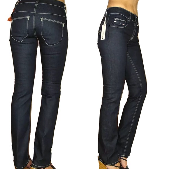 Diesel Denim - 🆕 Diesel Brucke Straight Leg High Waist Jeans Dark Y2K Vintage Low Rise